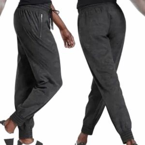 Athleta Camden Printed Jogger Womens Size 2 Black Gray High Rise